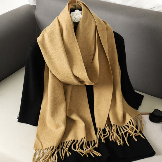 Pashmina Cálida de Color Sólido para Mujer - Chal Suave Estilo Cashmere - Image 17
