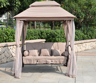 Sillón Mecedora de Hierro Forjado para Tres Personas - Ideal para Terrazas y Patios - Image 9