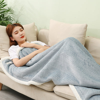 Manta de Lana para Siesta en la Oficina - Cálida y Portátil - Image 3