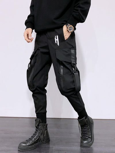 Pantalones Cargo Hip Hop con Bolsillos Funcionales - Image 4