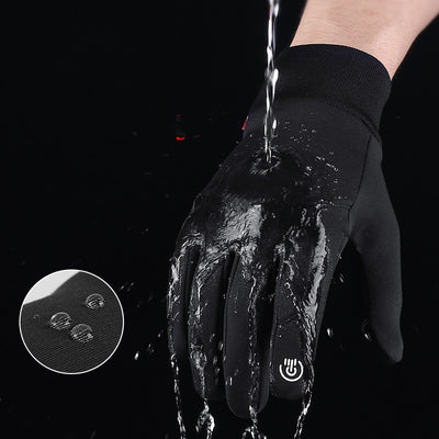 Guantes Deportivos Impermeables Térmicos con Pantalla Táctil para Ciclismo y Esquí