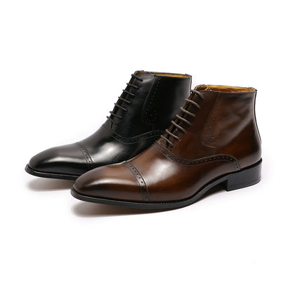 Botas Martin de Cuero con Cordones para Hombre - Talla Grande - Image 5