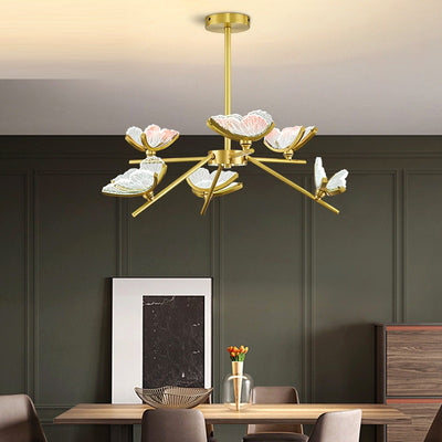 Lámpara de Araña en Cobre Macizo: Elegancia Minimalista para tu Hogar - Image 8