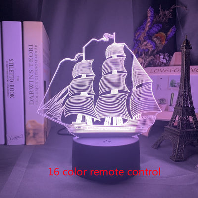 Lámpara 3D Holográfica Avión Personalizada - Luz Nocturna LED para Niños - Image 27