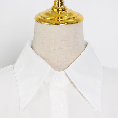 Camisa de Manga Larga con Panel de Plumas de Avestruz - Image 15