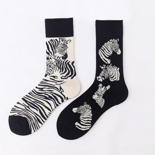 Calcetines Unisex Estampado Animal Abstracto en Algodón - Image 35