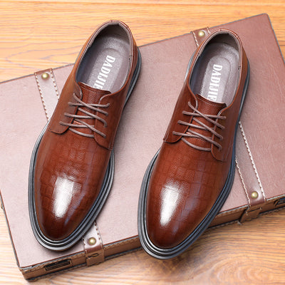 Zapatos Casuales de Cuero Genuino Británicos para Hombre - Tallas Grandes - Image 3