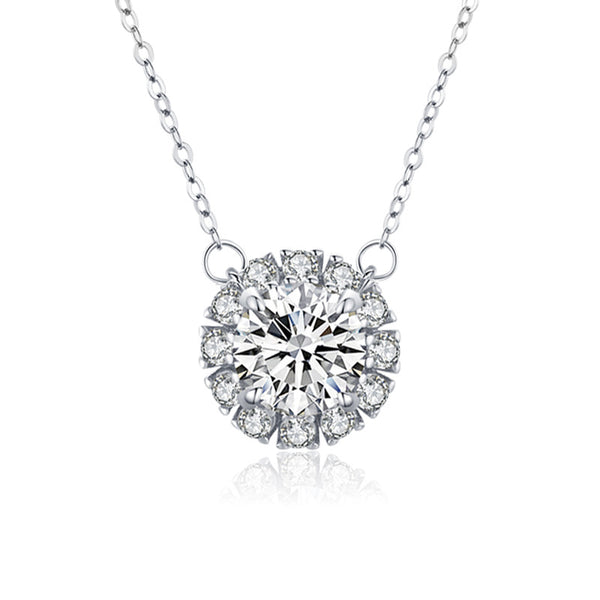 Collar Colgante de Plata Esterlina 925 Lujo Minimalista