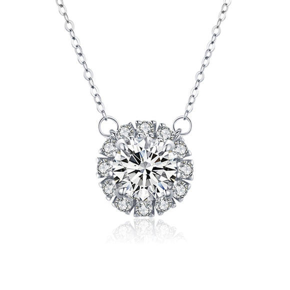 Collar Colgante de Plata Esterlina 925 Lujo Minimalista