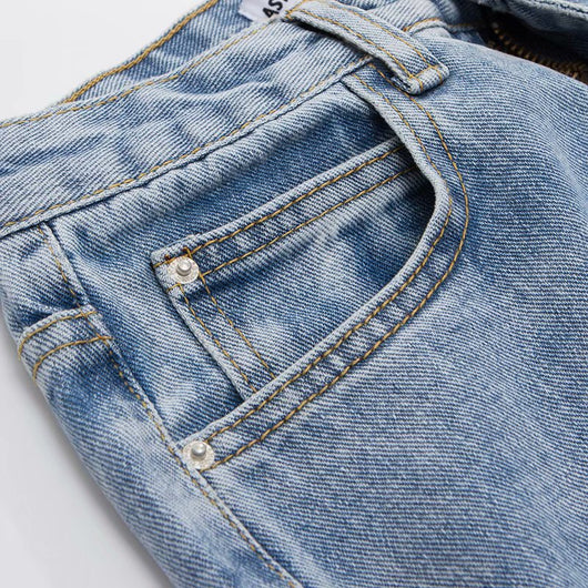 Pantalones Vaqueros Anchos Versátiles para Otoño e Invierno - Image 21
