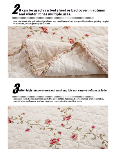 Colcha de Verano en Algodón Blanco con Bordados Elegantes - Image 13
