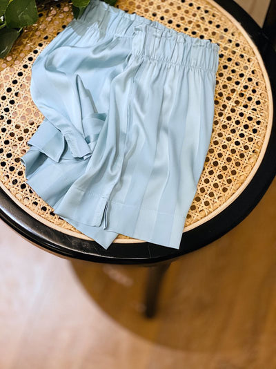 Pijama de Seda Helada con Rayas - Conjunto Corto para Dormir y Casa Mujer Verano - Image 5
