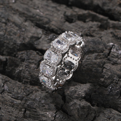 Juego de 5 Anillos para Hombre con Diamantes Incrustados - Image 14