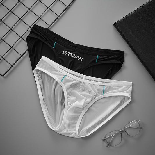 Calzoncillos Hombre Seda de Hielo Translúcida Ultrafina