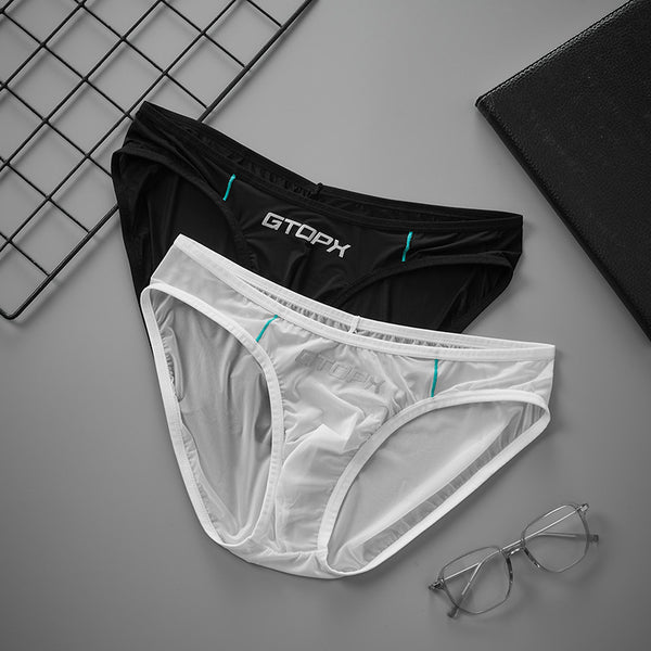 Calzoncillos Hombre Seda de Hielo Translúcida Ultrafina