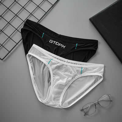 Calzoncillos Hombre Seda de Hielo Translúcida Ultrafina