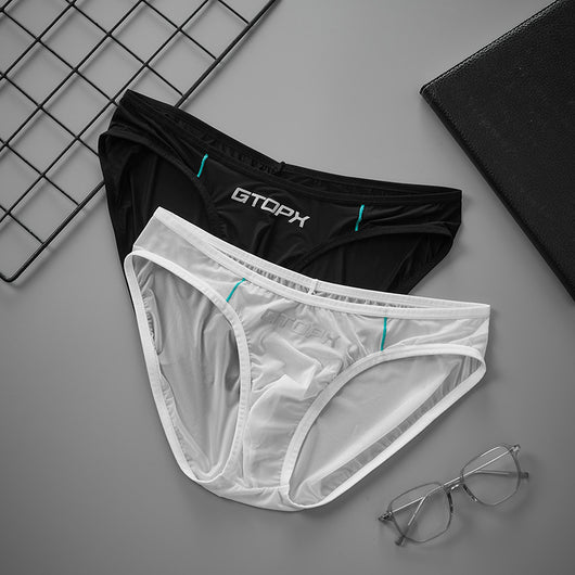 Calzoncillos Hombre Seda de Hielo Translúcida Ultrafina
