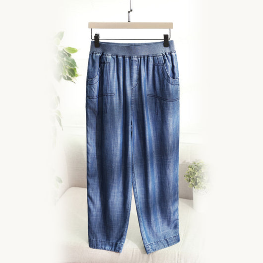 Pantalones Harem de Tencel Drapeado - Image 11