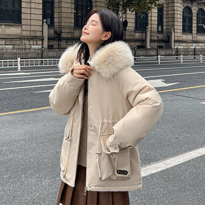 Parka Corta Ajustada a la Cintura para Mujer - Image 6