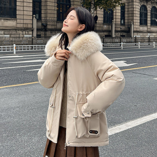 Parka Corta Ajustada a la Cintura para Mujer - Image 6