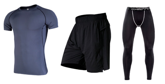Conjunto de Fitness Elástico de Secado Rápido para Hombre Talla Grande - Image 3