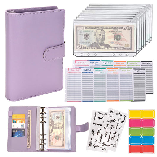 Cuaderno de Piel Macaron con Cartera Integrada y Compartimento para Billetes - Image 10