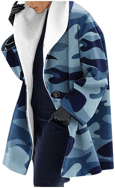 Abrigo Suelto con Capucha para Otoño e Invierno - Image 17