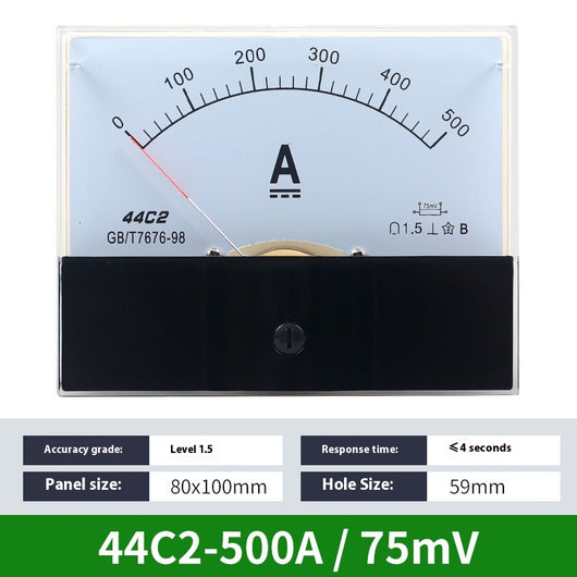 Amperímetro DC Analógico 44C2 - Medidor de Corriente de Precisión - Image 33