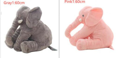 Pink 60cm and yellow 40cm elephant plush dolls, soft comfort pillows for babies and kids. - Image 53
