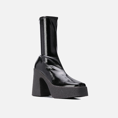 Botas Retro de Tacón Alto para Primavera y Otoño - Image 4