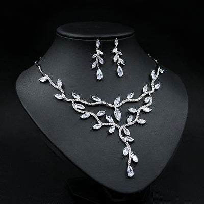 Conjunto de Collar Novia Circonita Estilo Europeo y Americano - Image 10