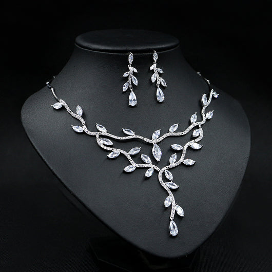 Conjunto de Collar Novia Circonita Estilo Europeo y Americano - Image 10