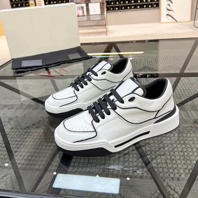 Zapatillas de Cuero Casual para Hombre - Sneakers de Invierno Transpirables con Cordones - Image 4