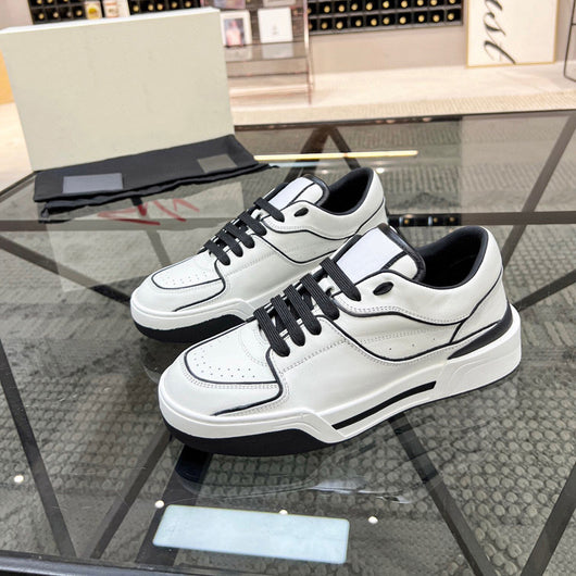 Zapatillas de Cuero Casual para Hombre - Sneakers de Invierno Transpirables con Cordones - Image 4