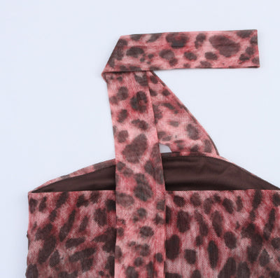 Blusa Escotada con Estampado Animal Print - Image 4