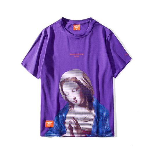 Playera Estampada con Óleo Artístico Pray Girl - Image 6