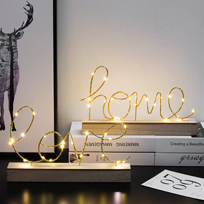 Letras Luminosas Decorativas - Luces Nocturnas Creativas - Image 13