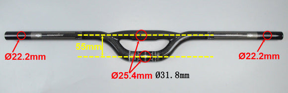 Manillar de Carbono Completo para Bicicleta
