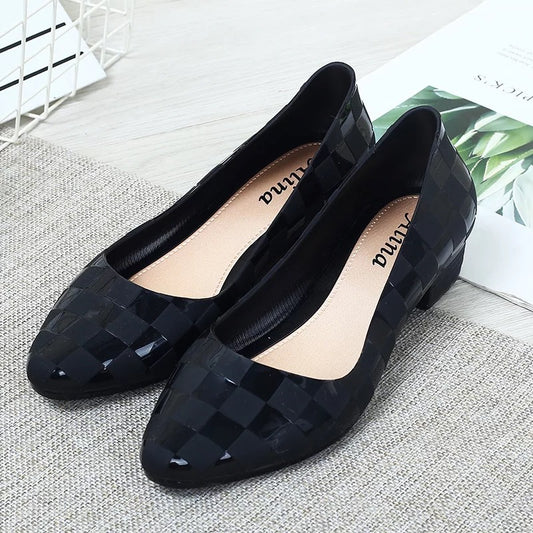 Zapatos de Punta Fina Estilo Coreano Gelatina Casual