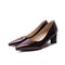 Sapatos de Couro Vinho Femininos - Elegância e Conforto