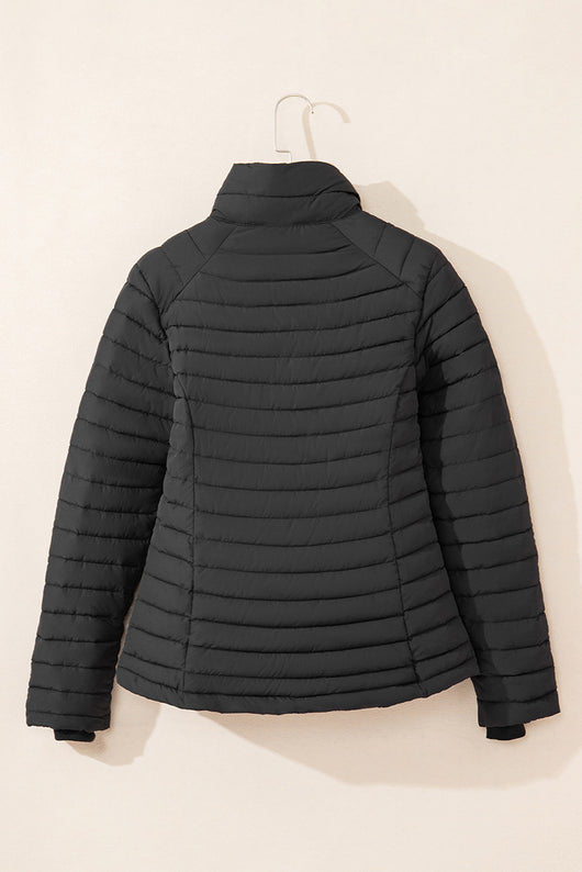 Chaqueta Acolchada de Algodón para Mujer con Cuello Tipo Mao - Image 50
