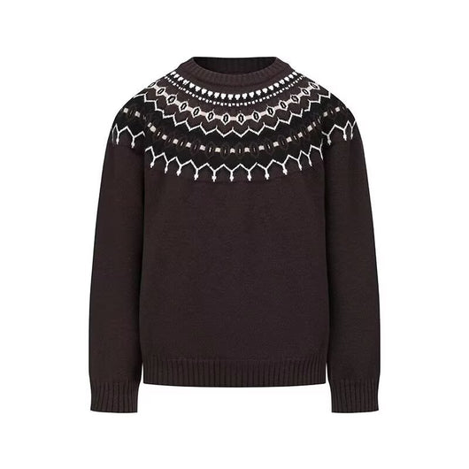 Suéter de Cuello V Relajado para Hombre - Colores Sólidos - Image 4