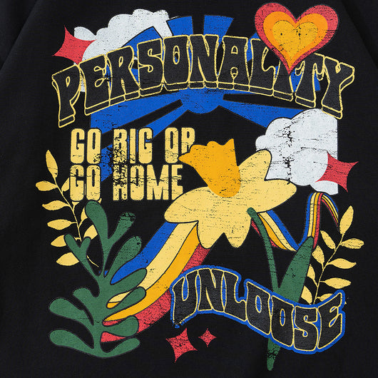 Sudadera con Capucha Estampado Floral Creativo - Image 5