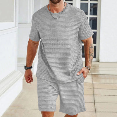 Conjunto Deportivo Casual: Playera y Shorts de Color Liso - Image 8
