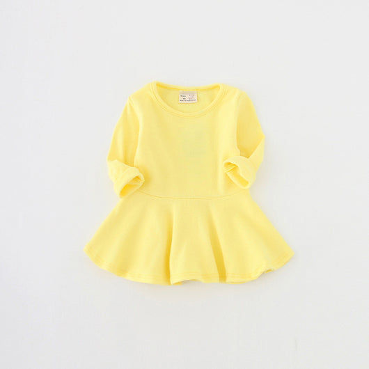 Vestido Infantil Primavera Otoño - Algodón Puro con Volantes, Manga Larga - Image 13