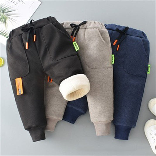 Pantalones Cálidos Acolchados de Felpa para Niña