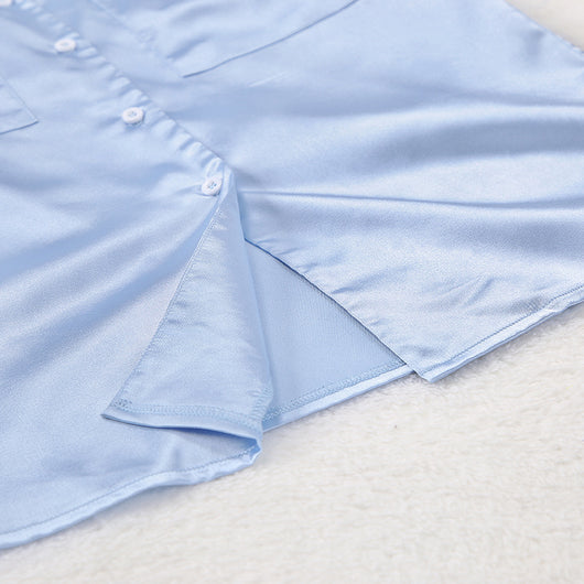 Conjunto de Shorts y Manga Larga Desmontable Color Sólido - Image 15