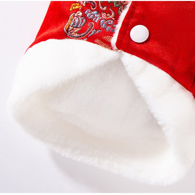 Ropa Acolchada de Año Nuevo para Mascotas - Abrigos Festivos para Perros y Gatos - Image 5