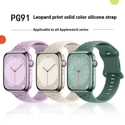 Correa de Silicona Estampado Leopardo para Apple Watch 1-9 y Ultra 3 - Image 19