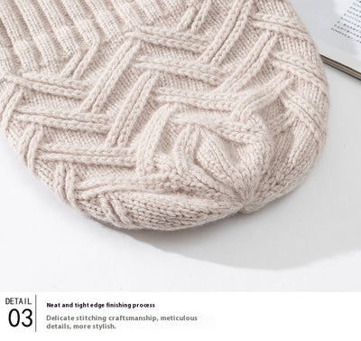 Gorro de Lana Gruesa Tejido para Otoño e Invierno - Image 12